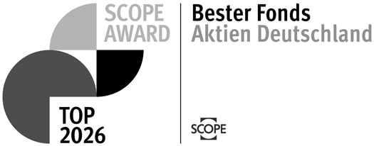 Scope Award 2026, Bester Fonds, Aktien Deutschland